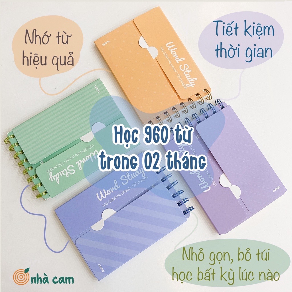 Sổ Học Từ Vựng Thông Minh Word Study Klong Nhà Cam