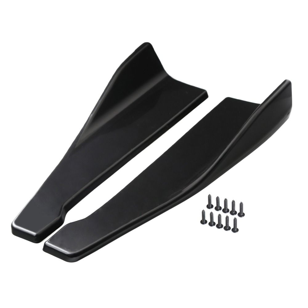 AUTOCARE X Diffuser Car Bumper Spoiler Rear Lip Carbon fibre Spoiler Splitter Car Corner Bumper Guards Automobile Accessories ABS Scratch Protector Car