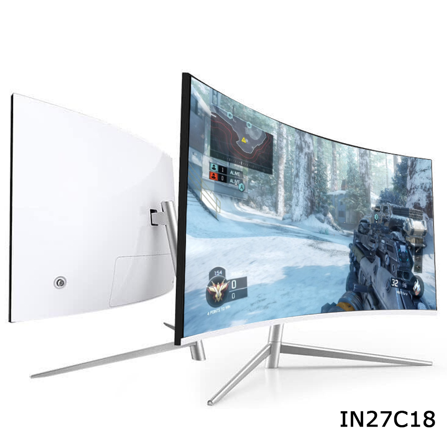 Nvision IN27C18 27" Curved 75hz WHITE Gaming Monitor Lazada PH