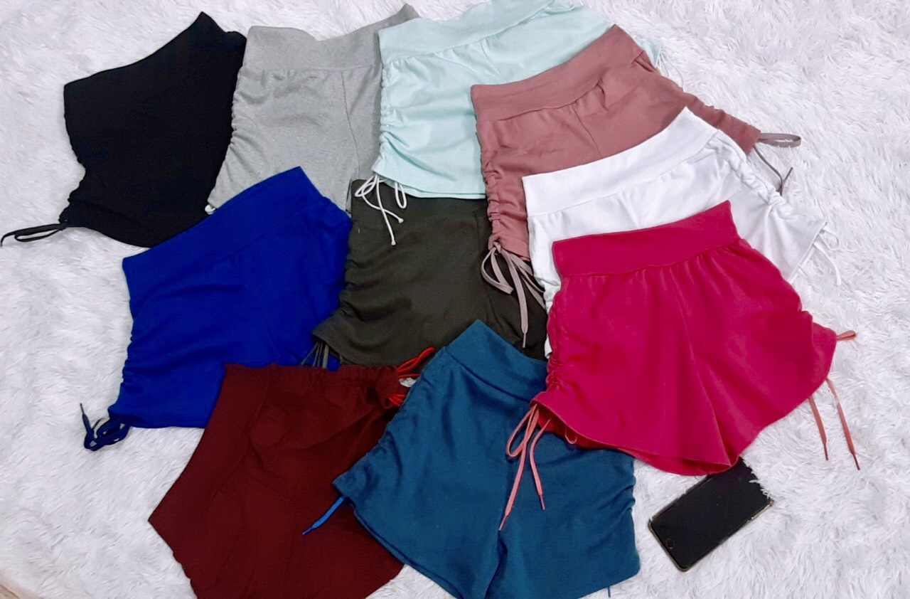 Quần short nâng mông rút dây nữ - quần lưng cao nữ- shop siêu rẻ bd