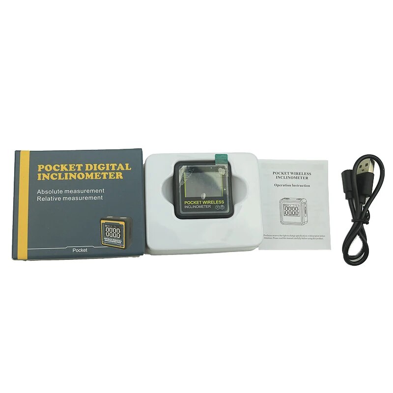 【Customer favorite】 Digital Inclinometer Lcd Backlight Digital Protractor Slope Meter Digital Angle Ruler Single-Side Magnetics Protractor