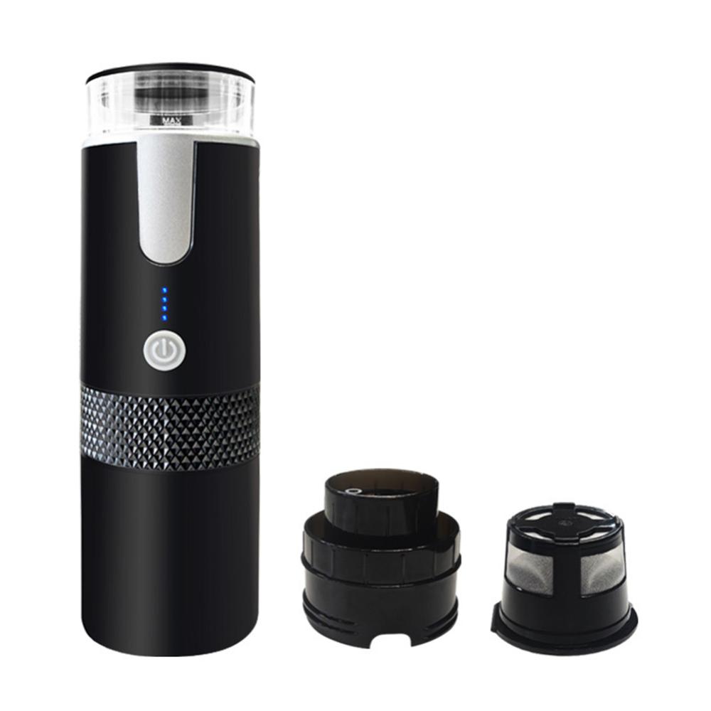 170ML Capsule Coffee Machine Wireless Mini Coffee Brewer Compatible with Capsule & Ground Coffee for Home Kitchen Office