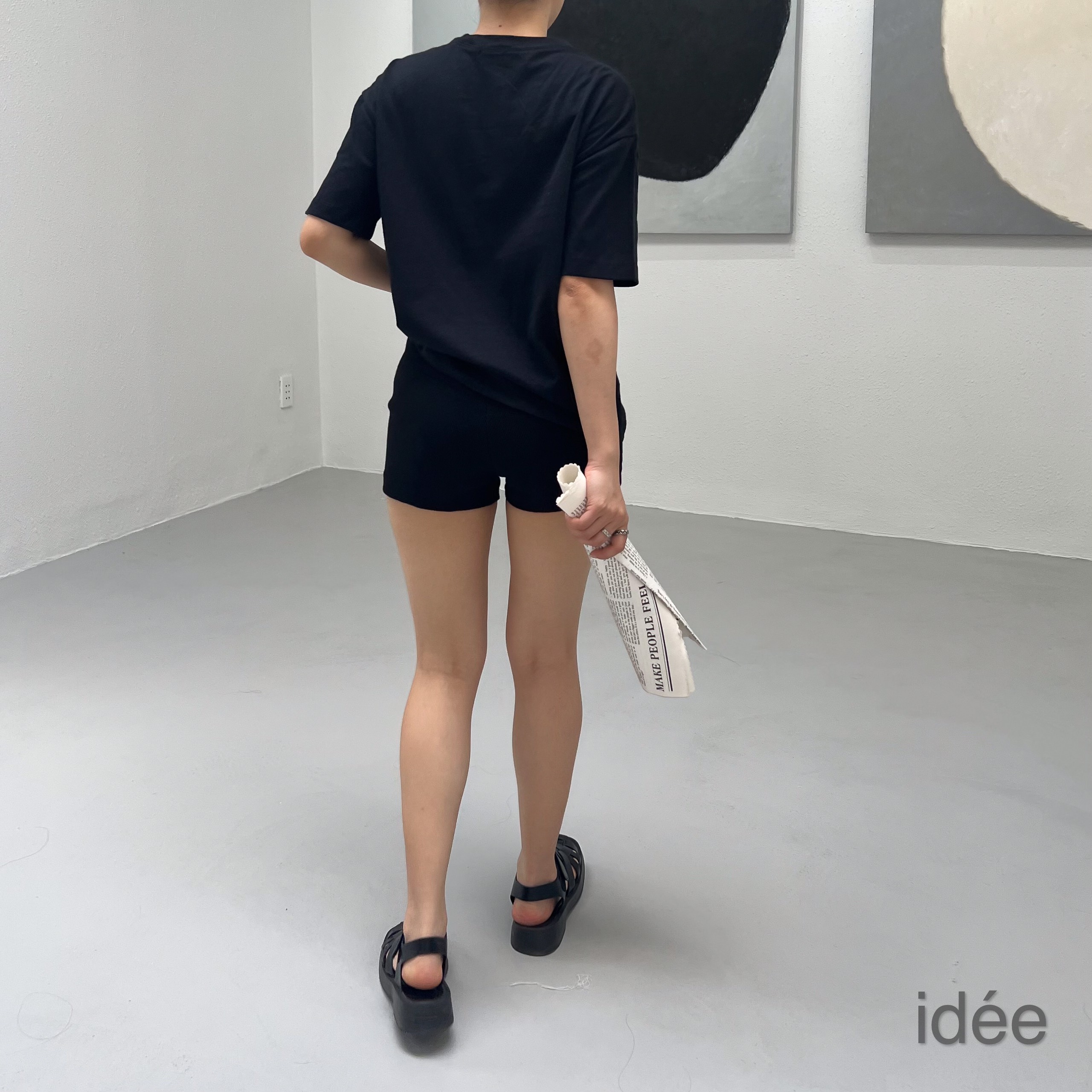 Quần biker short legging lửng idée