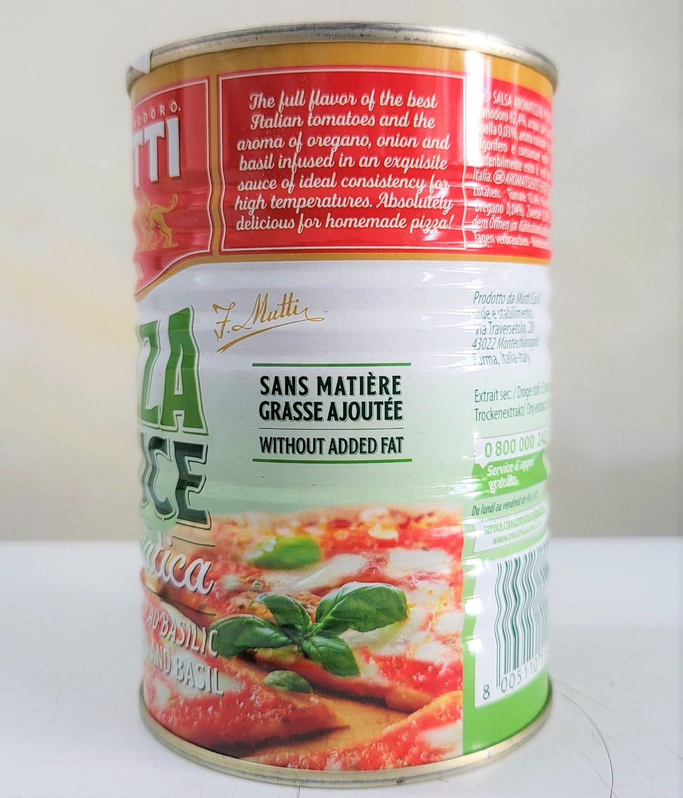 [Hộp 400g] XỐT PIZZA [Italia] MUTTI Pizza sauce Aromatica