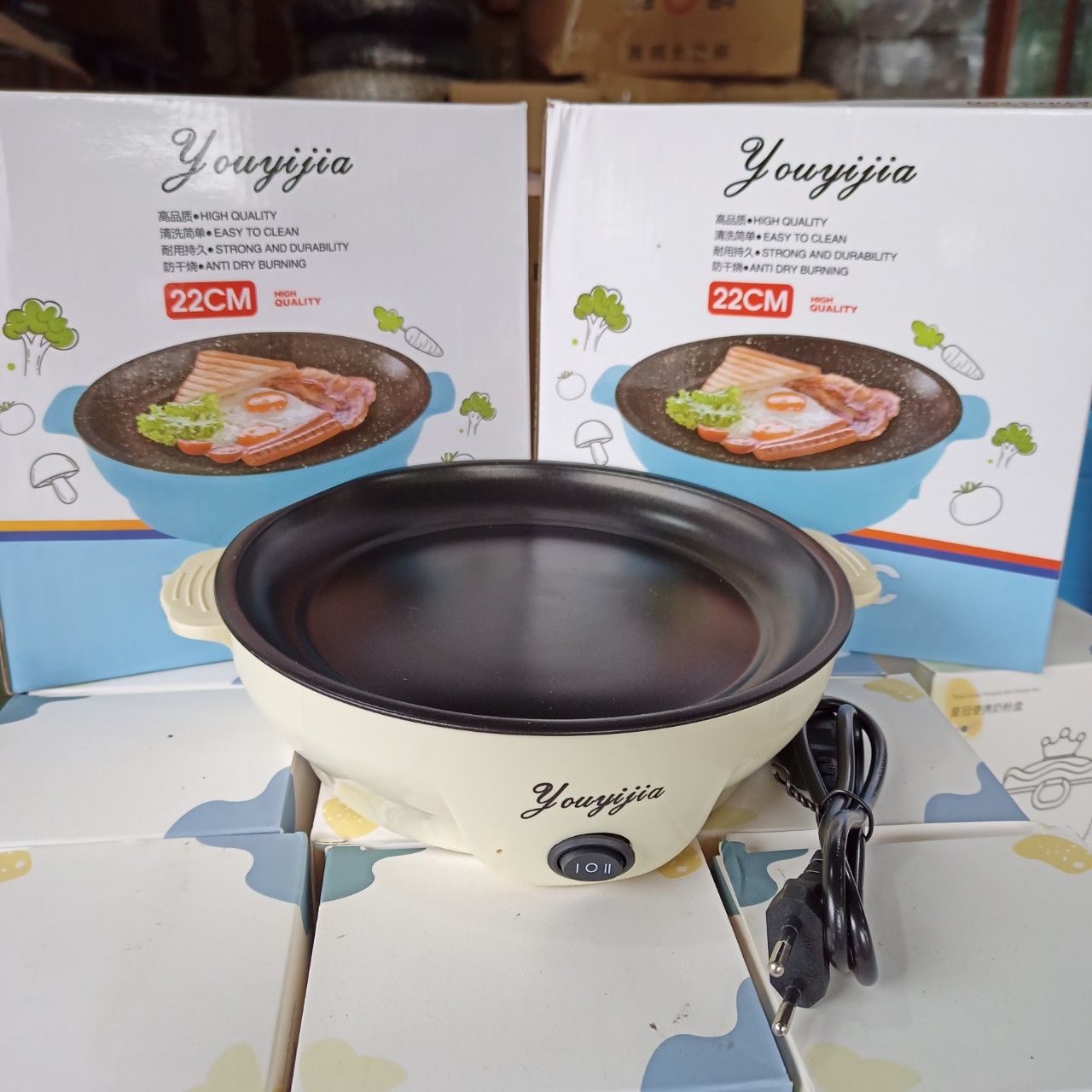 CHẢO NƯỚNG ĐIỆN ĐA NĂNG MINI 26CM (HOT 2022)