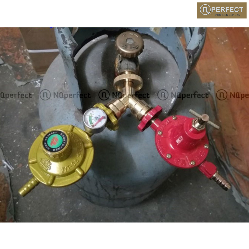 @phukienbepgas- Van chữ Y / Van kết nối 2 bếp gas - 1 Bình gas xài 2 bếp