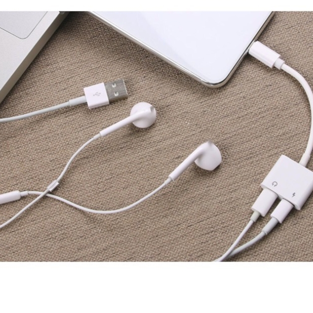 Jack Cáp Chuyển Đổi Tai Nghe Sang 3.5mm và Lightning (2 in 1, )