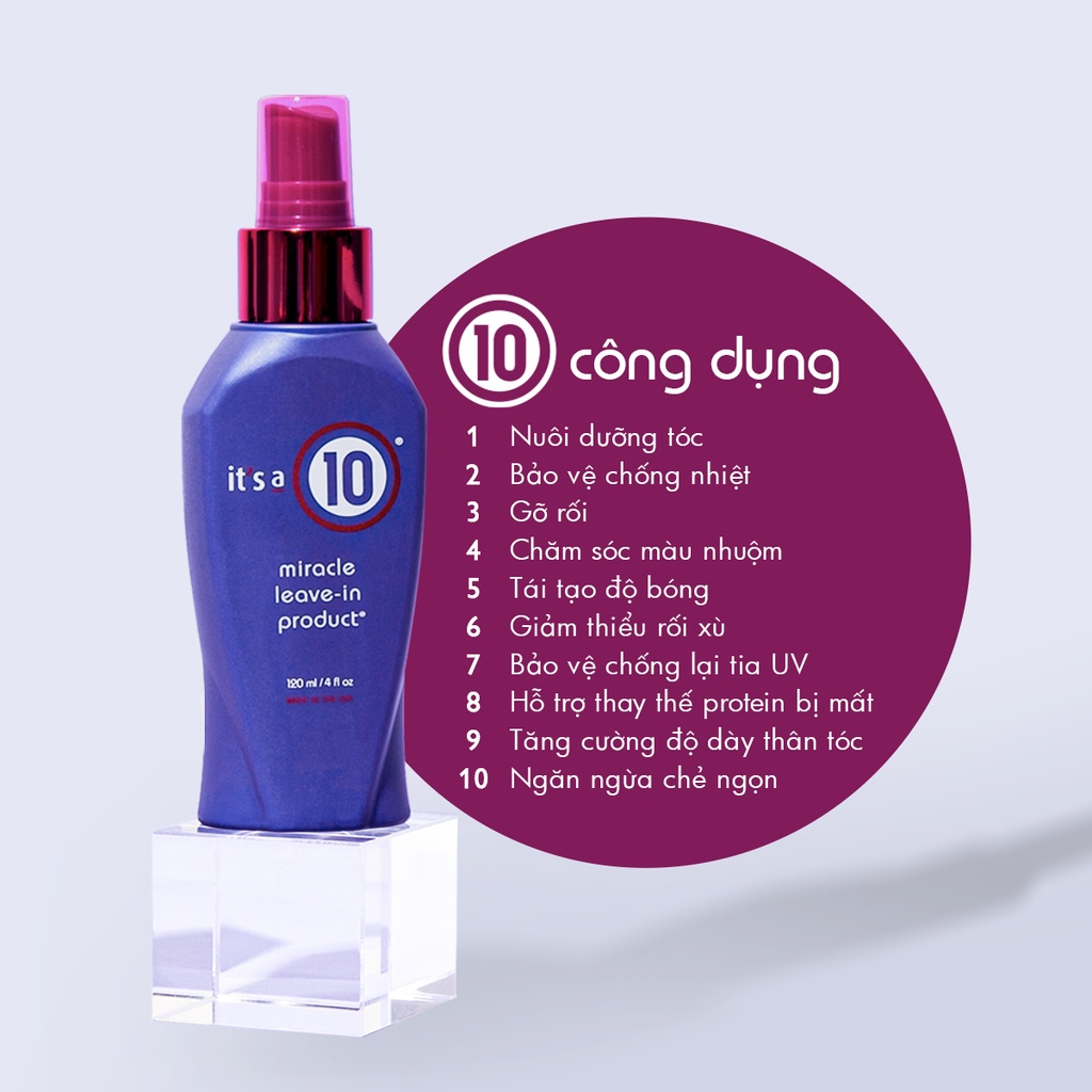 Xịt Dưỡng Tóc It’s A 10 Miracle Leave in Product