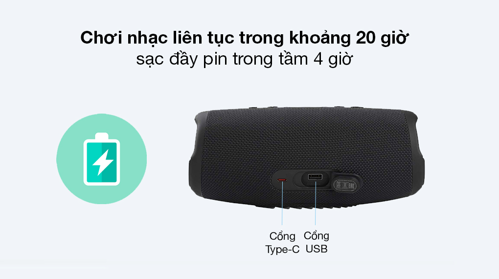 Loa Bluetooth JBL Charge 5 Chính Hãng PGI