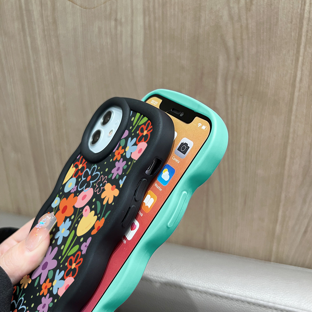 FELMYST%20for%20Realme%2012%20Pro%20Plus%2012%20Pro%205G%20Back%20Cover%20Big%20Wave%20Edge%20Soft%20Silicone%20Full%20Screen%20of%20Small%20Flowers%20Pattern%20Macaron%20Phone%20Case%20-%20Image%204