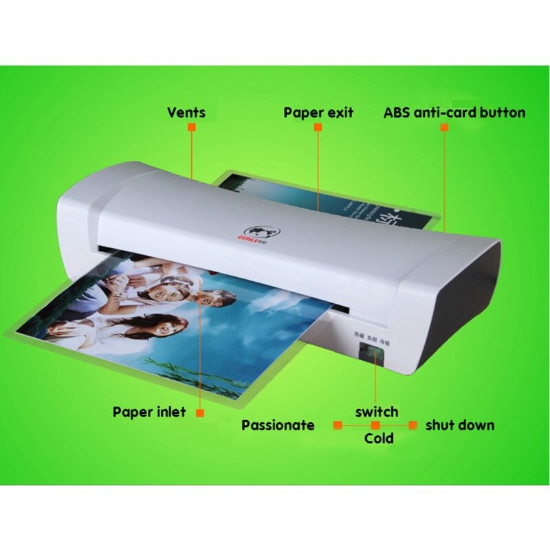 7 Original And Best Quality Sl200 Laminator A4 Hot And Cold Laminating