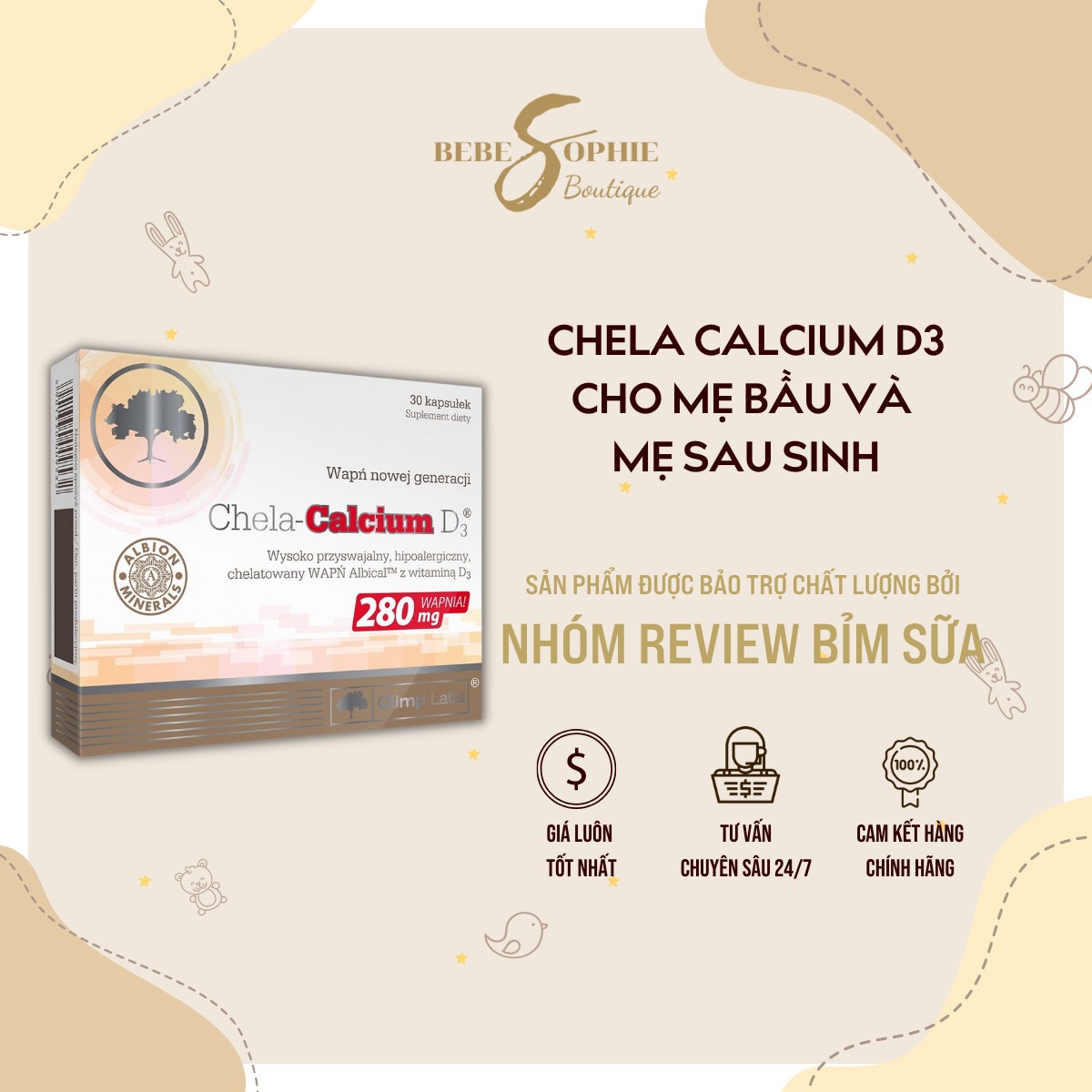 Chela Calcium D3 280mg