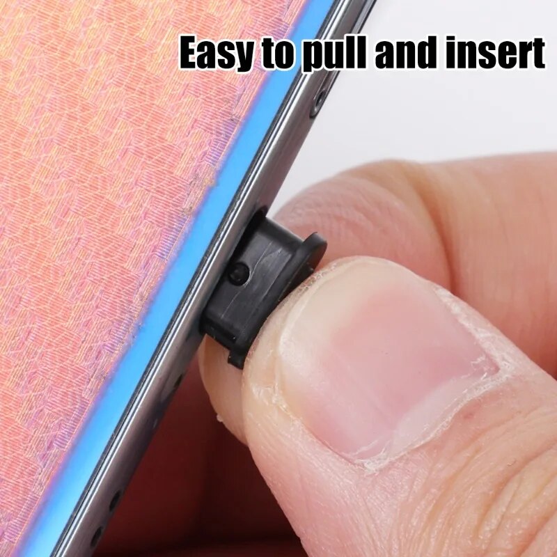 【ZOSR】Type C Plastic Dust Plugs  Phone Charging Port Stopper CapUSB-C Dustproof Cover for Iphone 15 Pro Max Samsung Xiaomi. 
