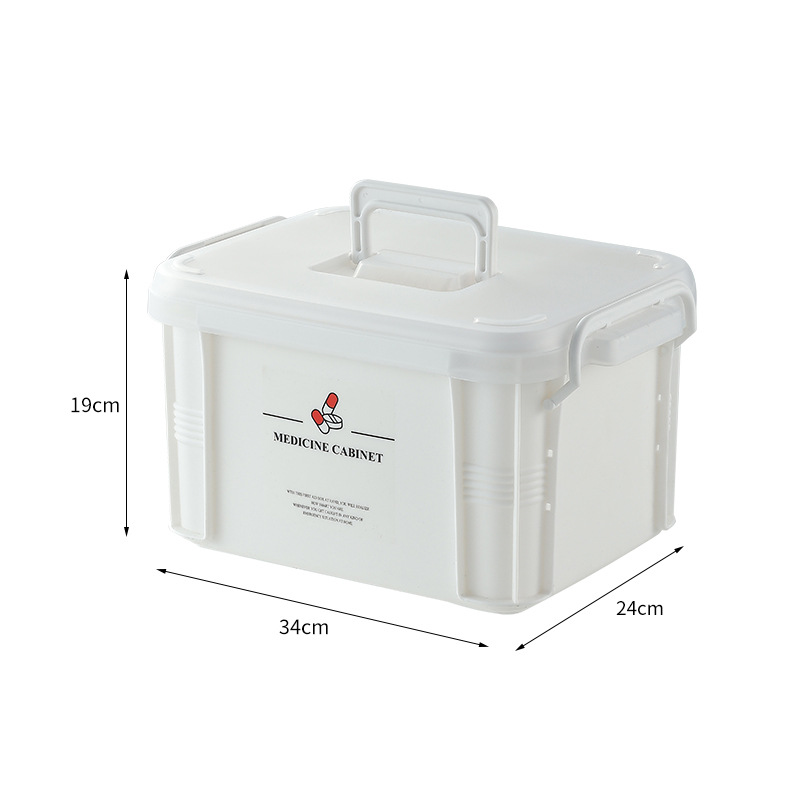 Medical box for home use, large capacity medicine storage box, epidemic prevention and emergency medical box, epidemic medicine box