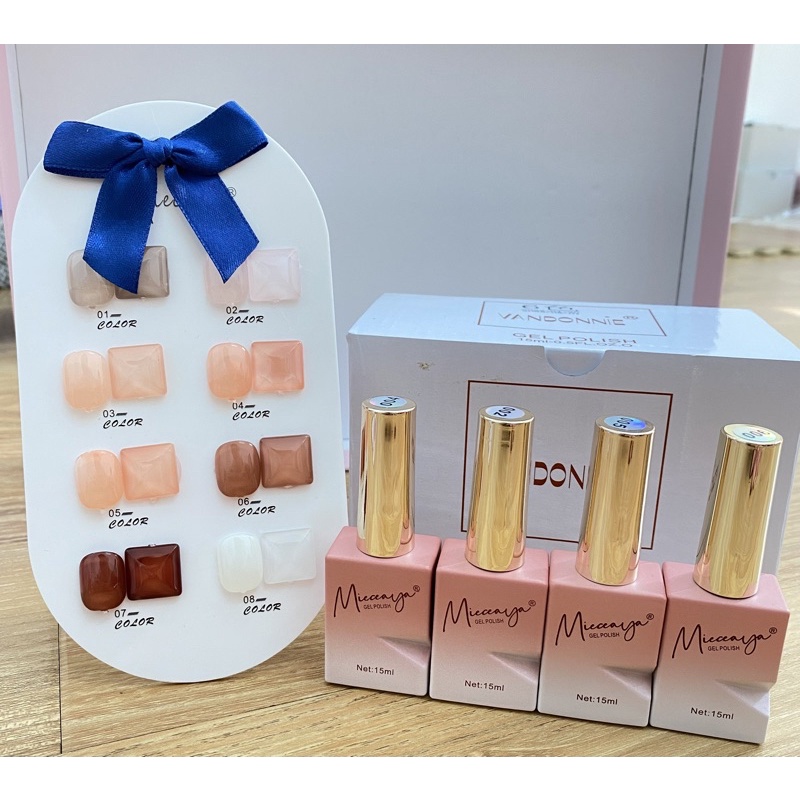 Sơn Thạch Vandonnie Mieauga Set 8 màu [ Tặng Bảng Màu ] - sinailmi