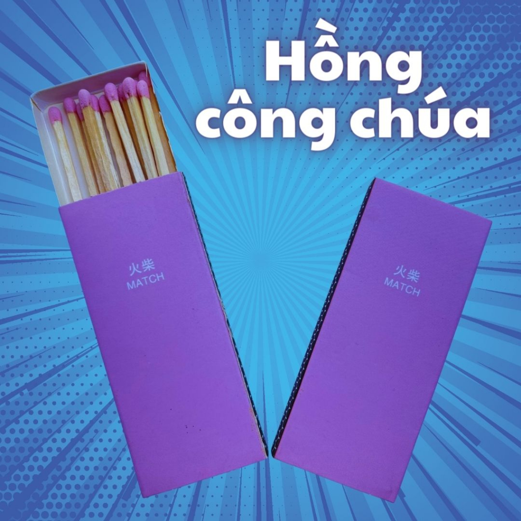 DIÊM DÀI ĐỐT NẾN THƠM NHIỀU MÀU SẮC