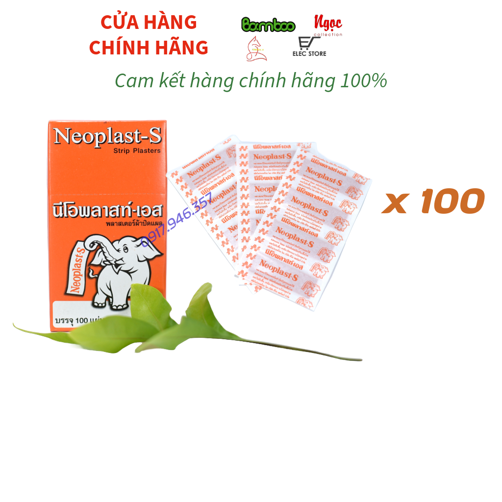 (Ko tặng kèm) Băng Keo Cá Nhân Neoplast - S Thái Lan (100 miếng)