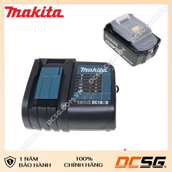 Bộ pin sạc (BL1830B + DC18SD) Makita (tách bộ)