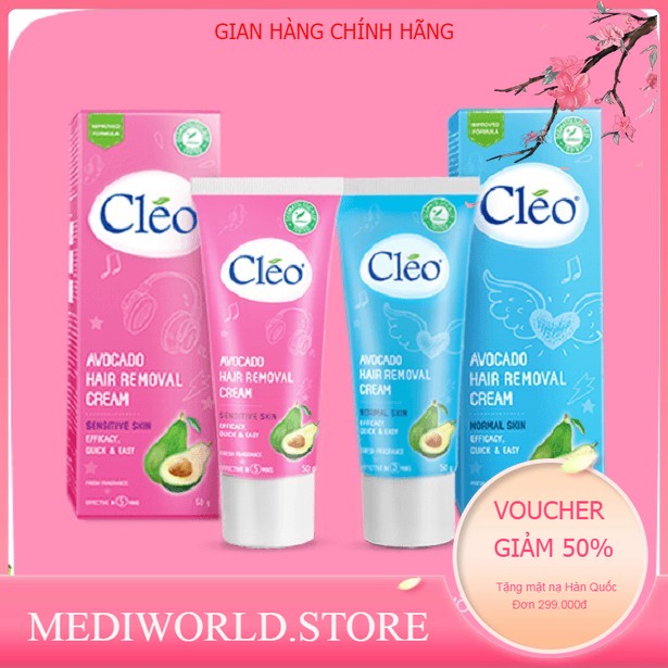 Kem tẩy lông Cleo chiết xuất trái bơ 25g/50g - Chính Hãng