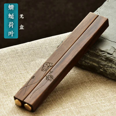1 cặp chặn giấy Trung Quốc thư pháp mực sơn gỗ đồng thau giấy Trọng lượng hộp quà tặng sáng tạo hữu ích giấy ép Prop