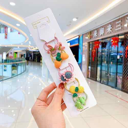 Set 10 Dây Buộc Tóc Cho Bé Gái Hoạt Hình