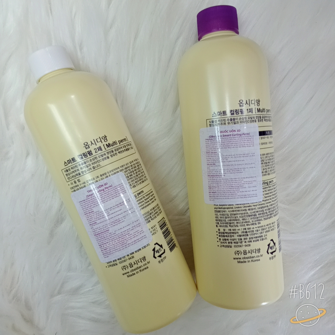 Combo Cặp Uốn Đa Năng 3D Obsidian Smart Curling Perm 500ml*2