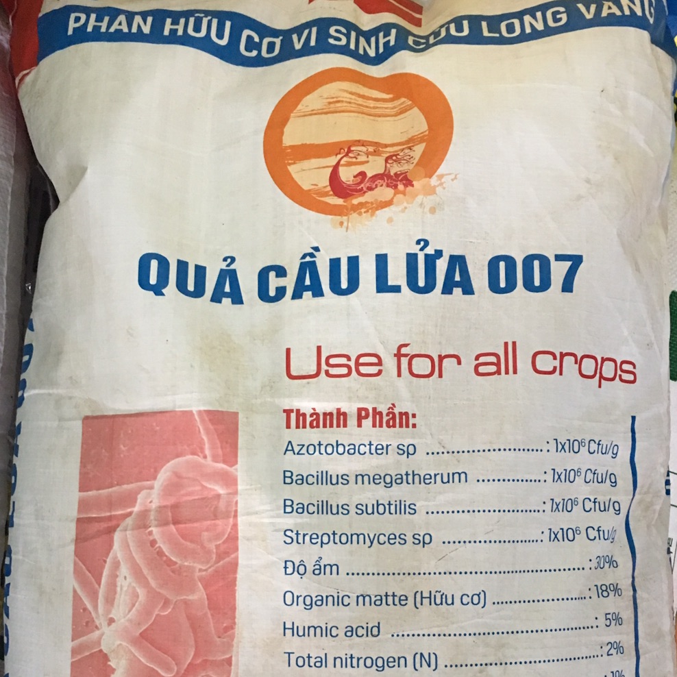 PHÂN BÓN HỮU CƠ VI SINH QUẢ CẦU LỬA 007 (1KG)
