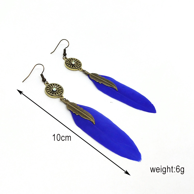 %E3%80%90Hongtai%20Store%E3%80%91Bohemia%20Feather%20Piercing%20Earrings%20For%20Retro%20Bronze%20Hyperbole%20Earing%20Fashion%20Jewelry%20KA289%20-%20Image%204