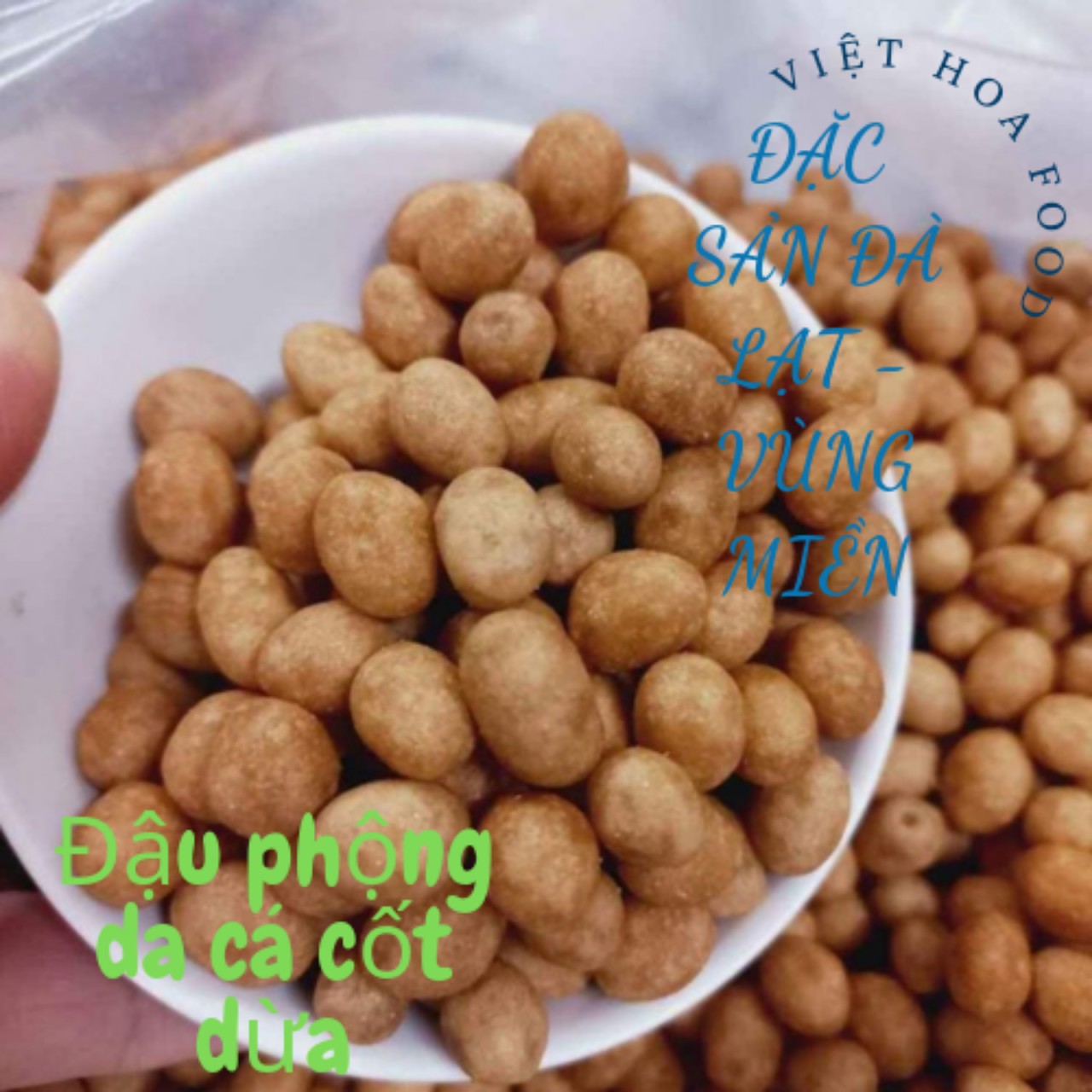 500 Gr Hạt Đậu Phộng Da Cá Cốt Dừa - Giòn Ngon