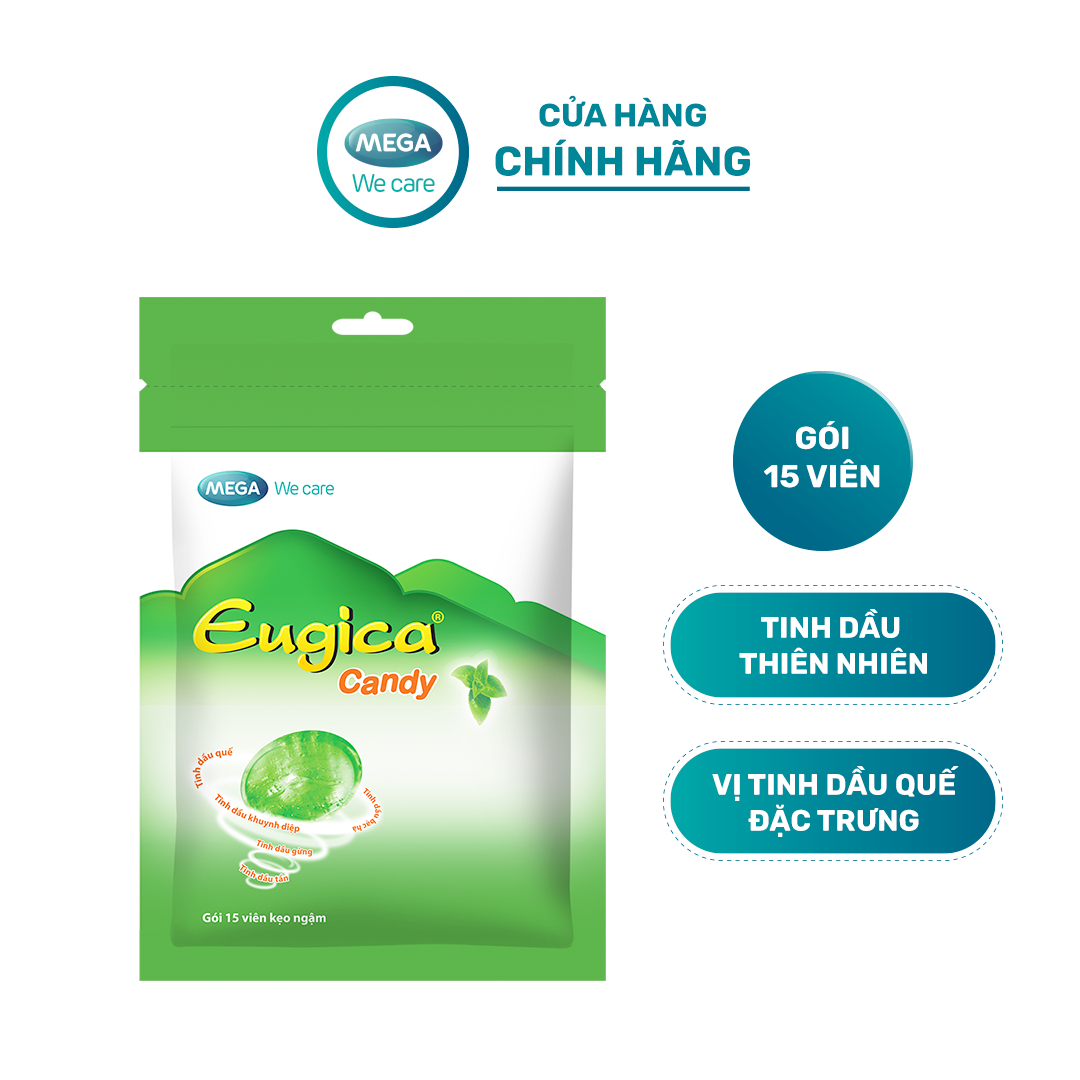 Eugica Candy Herbal Lozenges (Zip Bag of 15 Tablets)