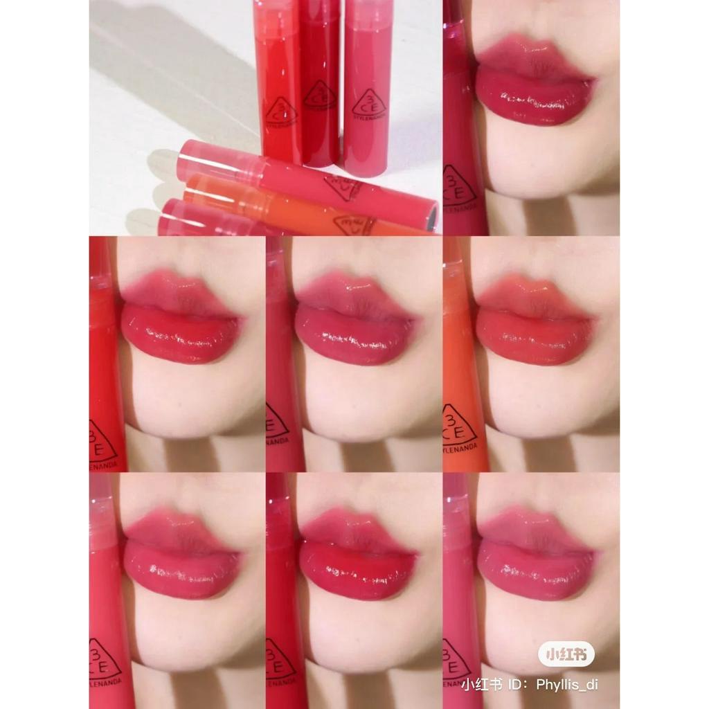 Son Tint 3CE Syrup Layering Tint [STAYFULL - SOBER FIG - GRAPEFUL - ALIVE PINK - SINGEL CHERRY - YOUTH CORAL]