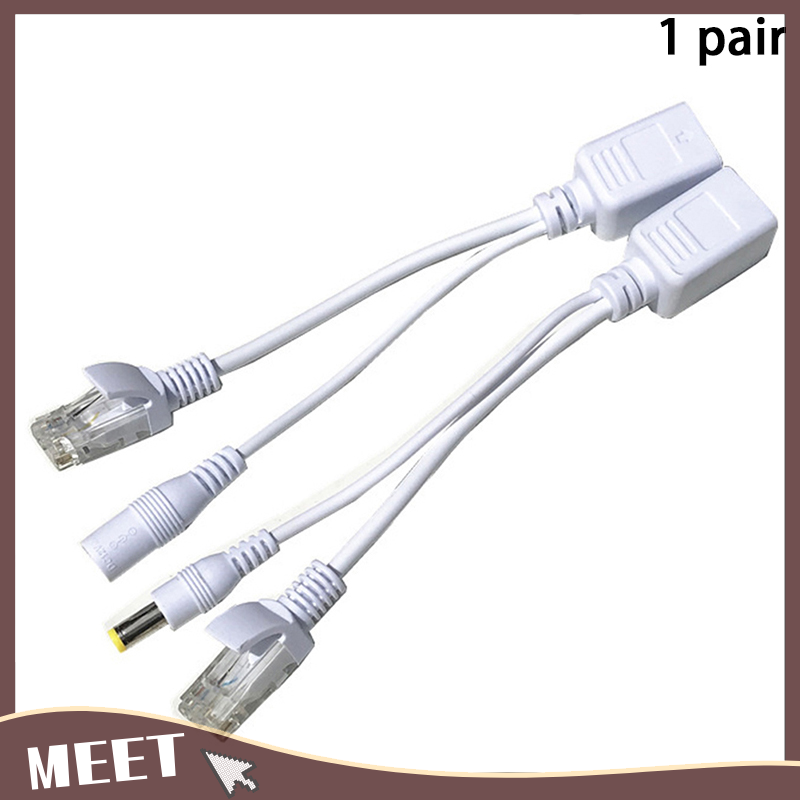 🟠🟡 meet🟢🔵 1 cặp bộ chuyển đổi nguồn qua ethernet thụ động cáp poe bộ chia poe