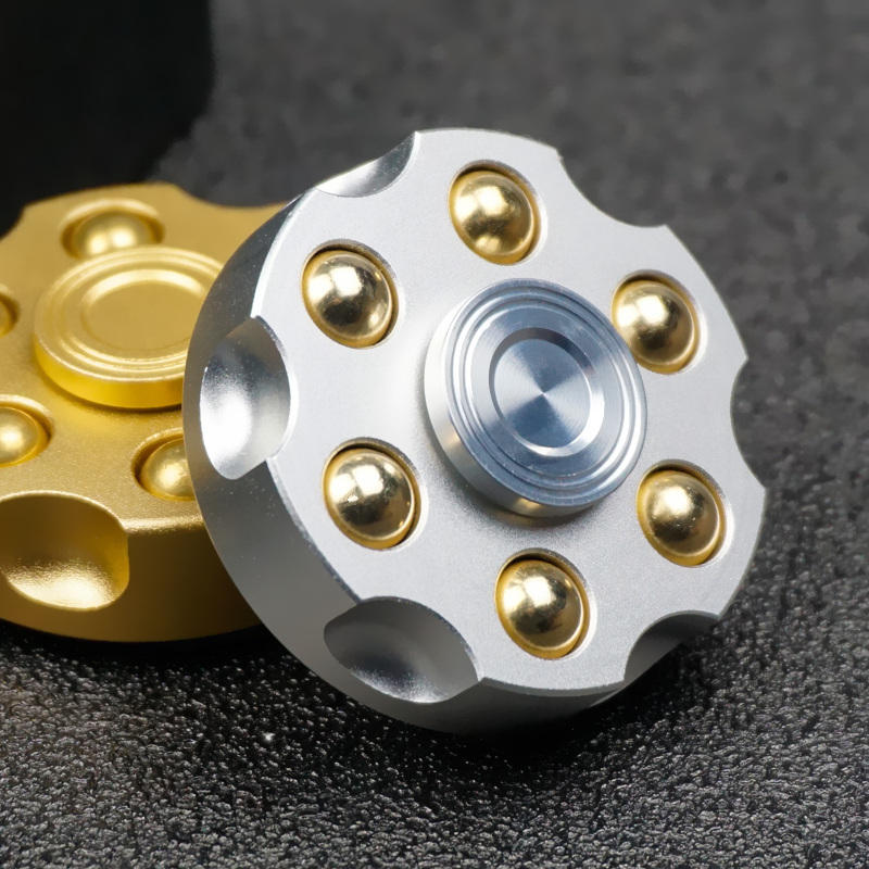 Titanium Alloy Copper Spinning Top Gyro Gyroscope Hand Twisting Bearing Spinner
