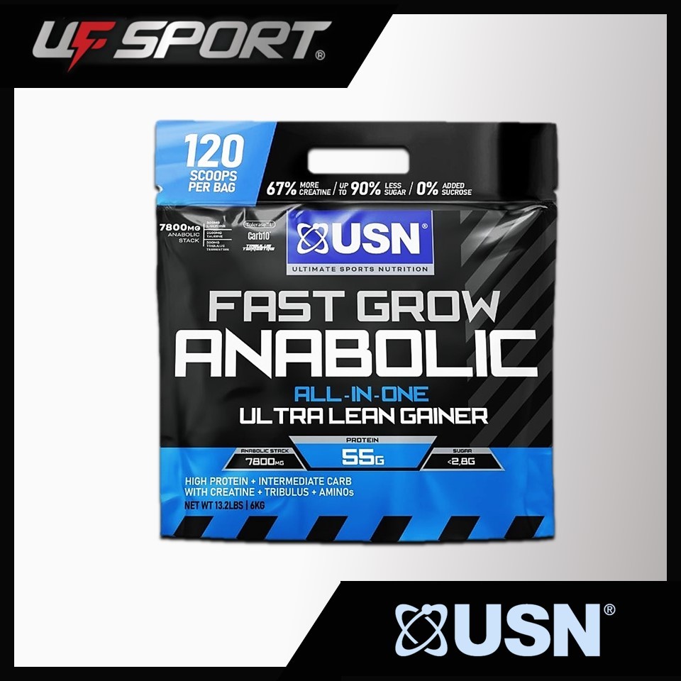 Usn Fast Grow Anabolic All In One Ultra Lean Gainer(6kg) Lazada