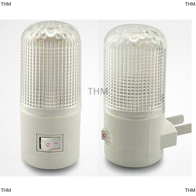 THM Đèn ngủ phòng ngủ gắn tường 4 LED bóng đèn chiếu sáng phích cắm AC 3W
