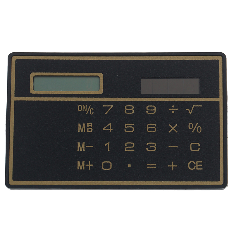 Mini Calculator Credit Card Size Stealth School Cheating Pocket Size 8 Digit Fengshi. 