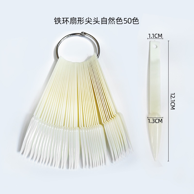 Móng que tập vẽ, tập sơn, làm mẫu nail bịch 50 que (nhọn, vuông, bầu, thang)