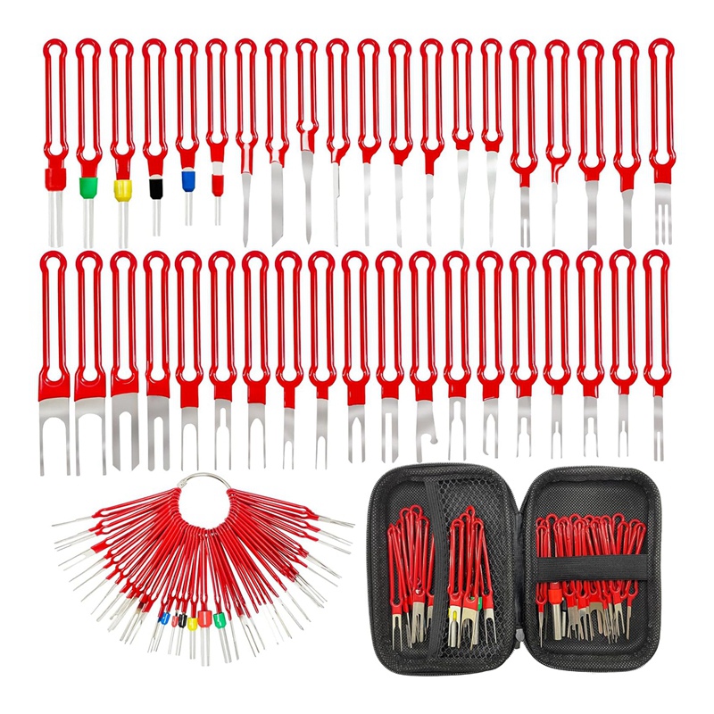 Terminal Removal Tool Kit 39 Pcs, Upgraded Pin Extractor Tool Wire Connector Electrical Pin Removal Tool Pin Tools Set Easy Install
