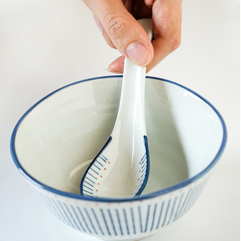 OMK Japanese style Ceramic Soup Spoon