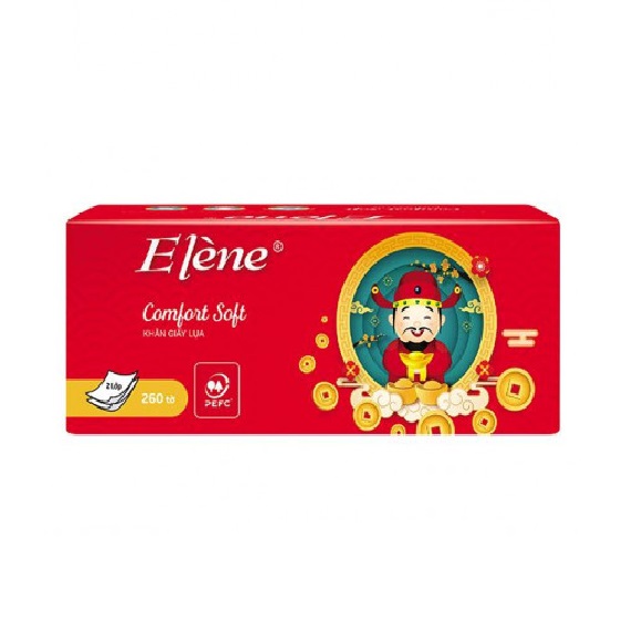 [Chính hãng] Khăn giấy lụa Elène 2 Lớp ( 260 Tờ ) [Ảnh thật]
