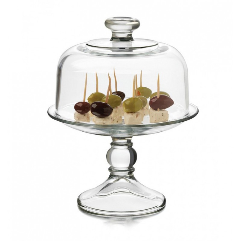 Libbey Selene 2piece Cake Dome Glass Serving Cake Dome 7.5" Lazada