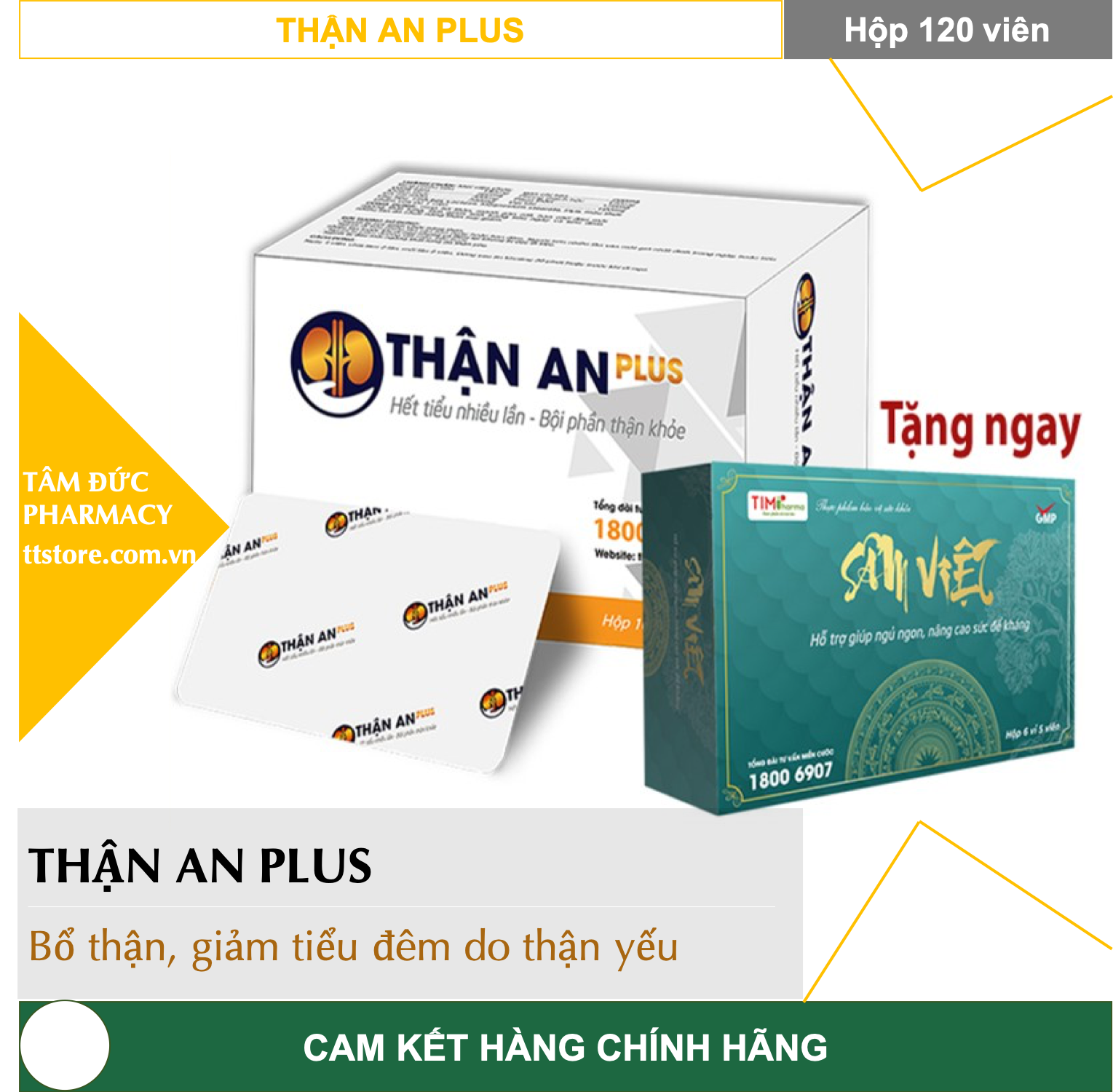 Thận an plus - bổ thận, giảm tiểu đêm