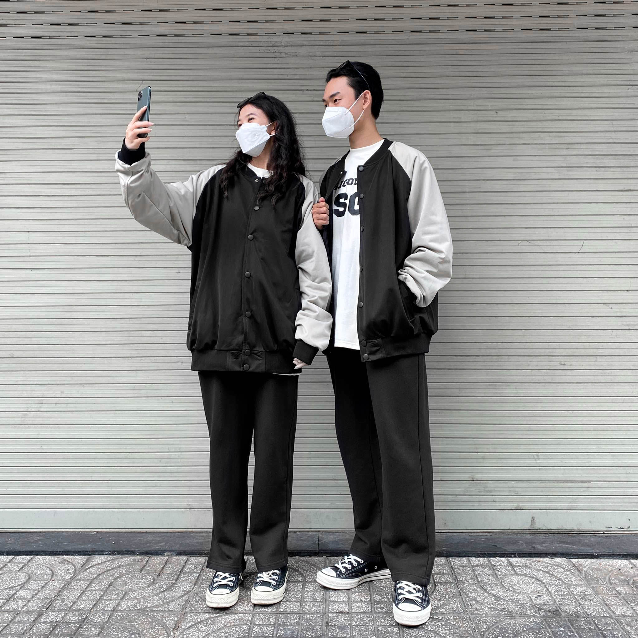 Áo Khoác FF OVERSIZE TRICOT VARSITY JACKET