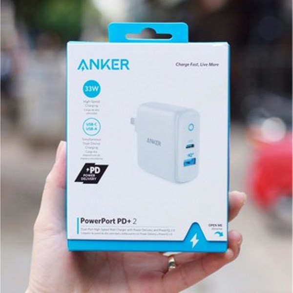 [Chính hãng] Củ sạc Anker PowerPort PD+2 35W (USB C PD, PowerIQ2.0) A2636