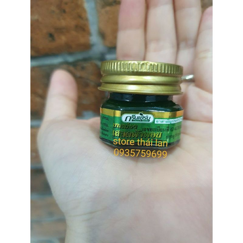 [COMBO 6 LỌ] Chai dầu cù là thơm Green Herb thái lan 10gr
