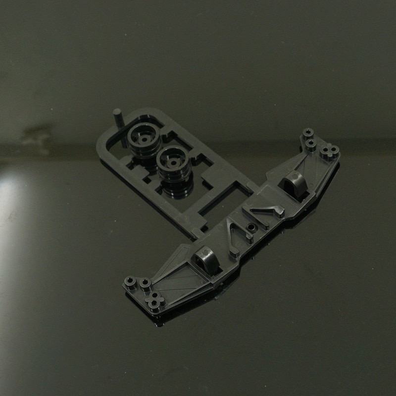 }{“:{{ mini 4wd self-made tamiya parts plastic wing for s2 chassis clear black and red color mj model