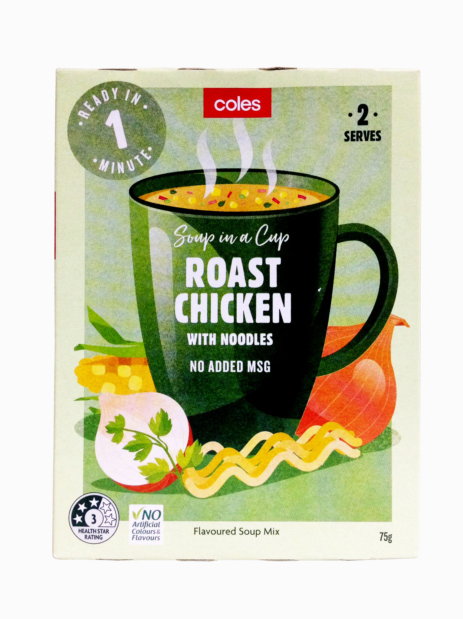 Coles Soup in a Cup Roast Chicken With Noodles 75g {Made in Australia