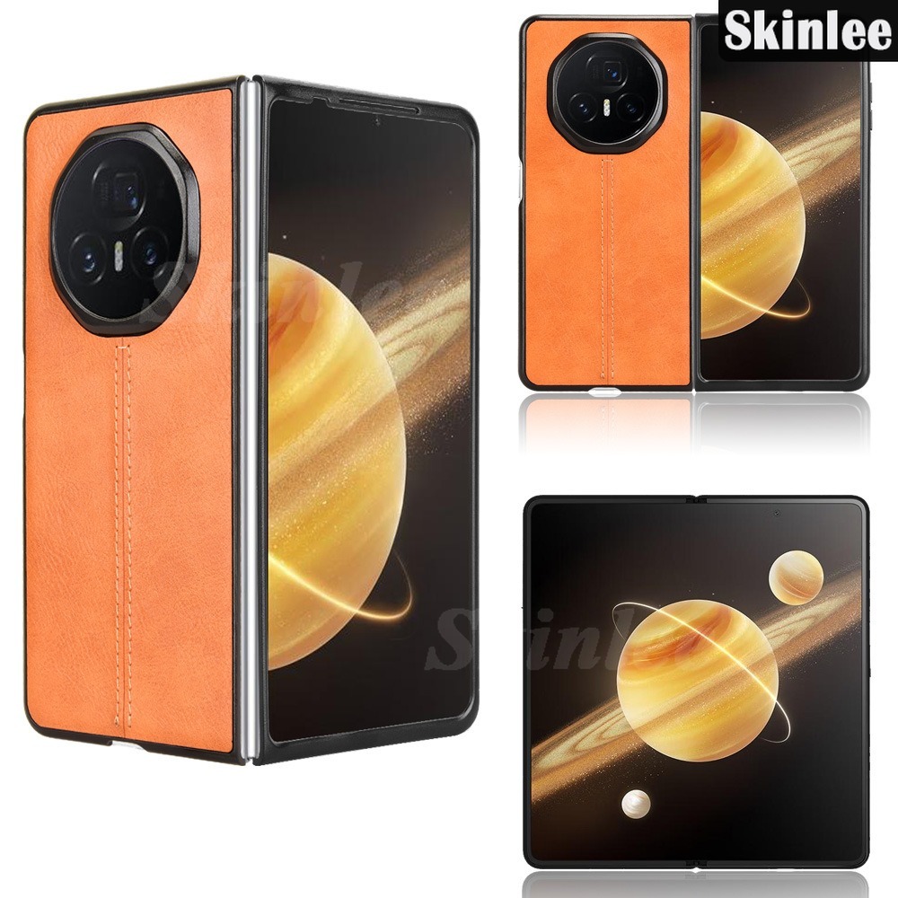 Phone Case for Honor Magic V3 Back Cover Carbon Leather Soft Silicon Shockproof Cover for Honor Magic V3 5G Cover Cases.