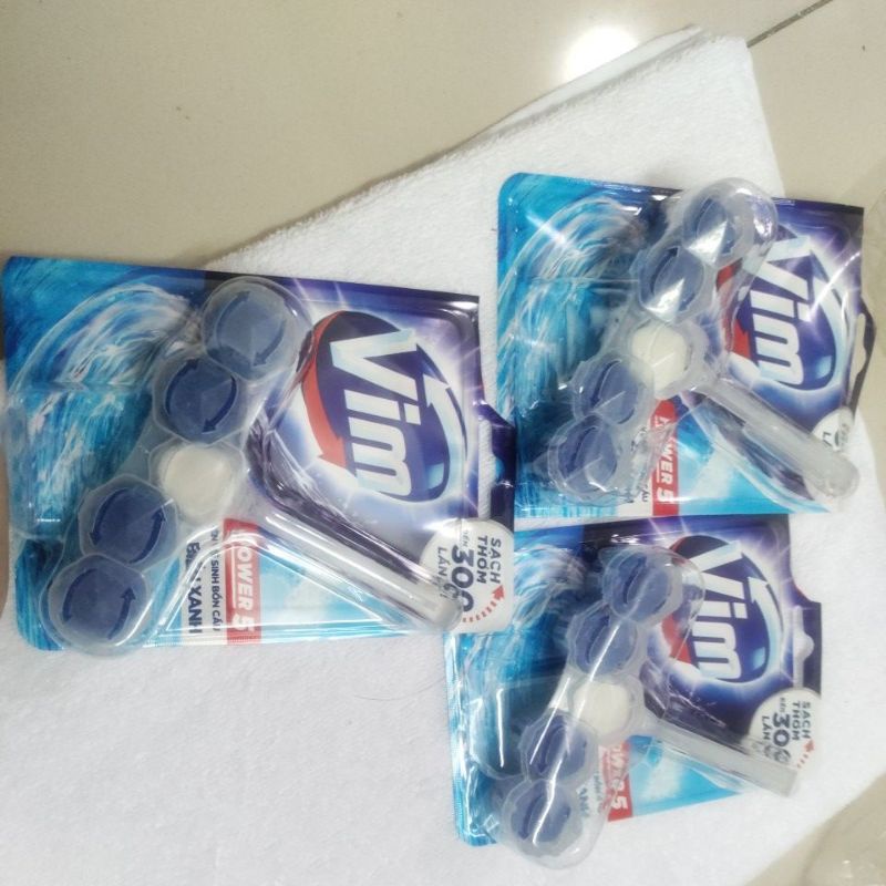 AA Viên treo vệ sinh xả bồn cầu vim hương biển xanh.