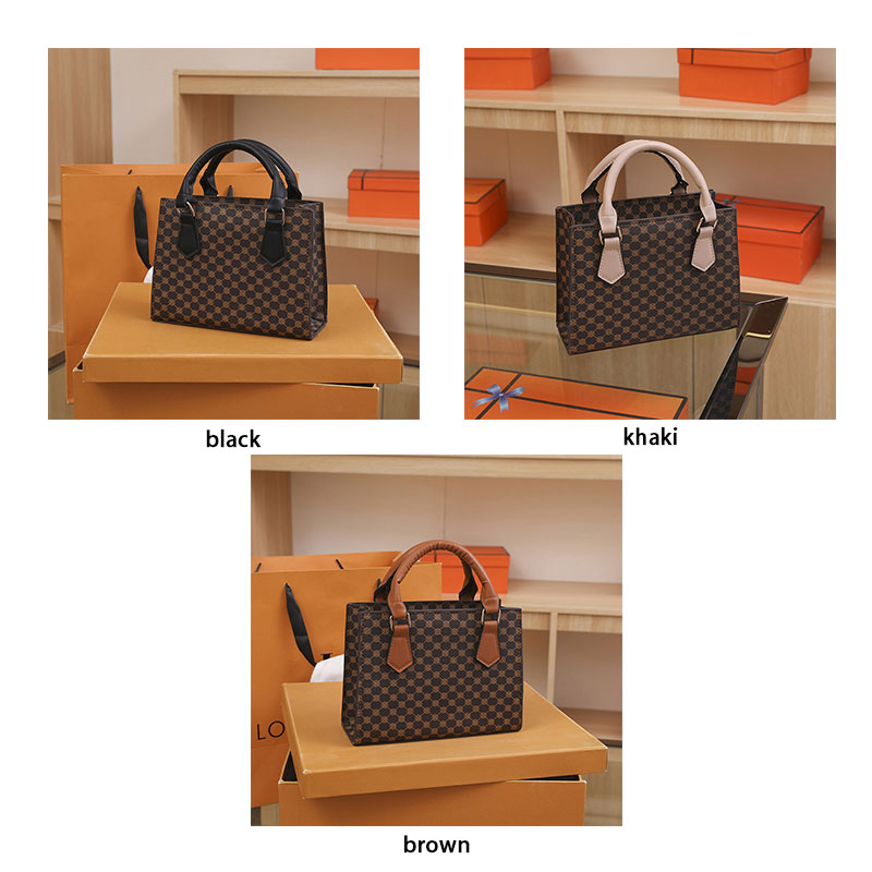 Deere Jack Women's handbag retro casual plaid handheld small square bag